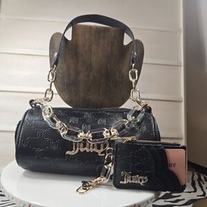 Black Chain JUICY couture Shoulder Bag and wallet set